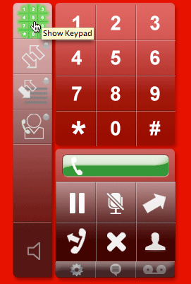 VoixManager keypad