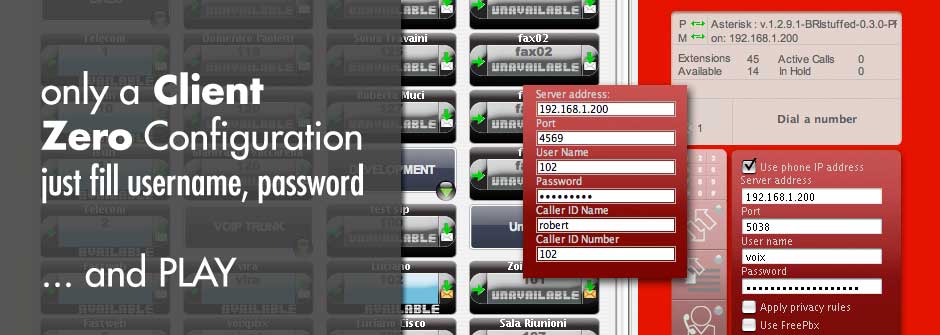 only a client zero configuration plug ang play